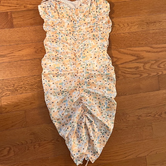 NWT Morning Mist/White Fox Floral Midi Dress - Picture 3 of 5